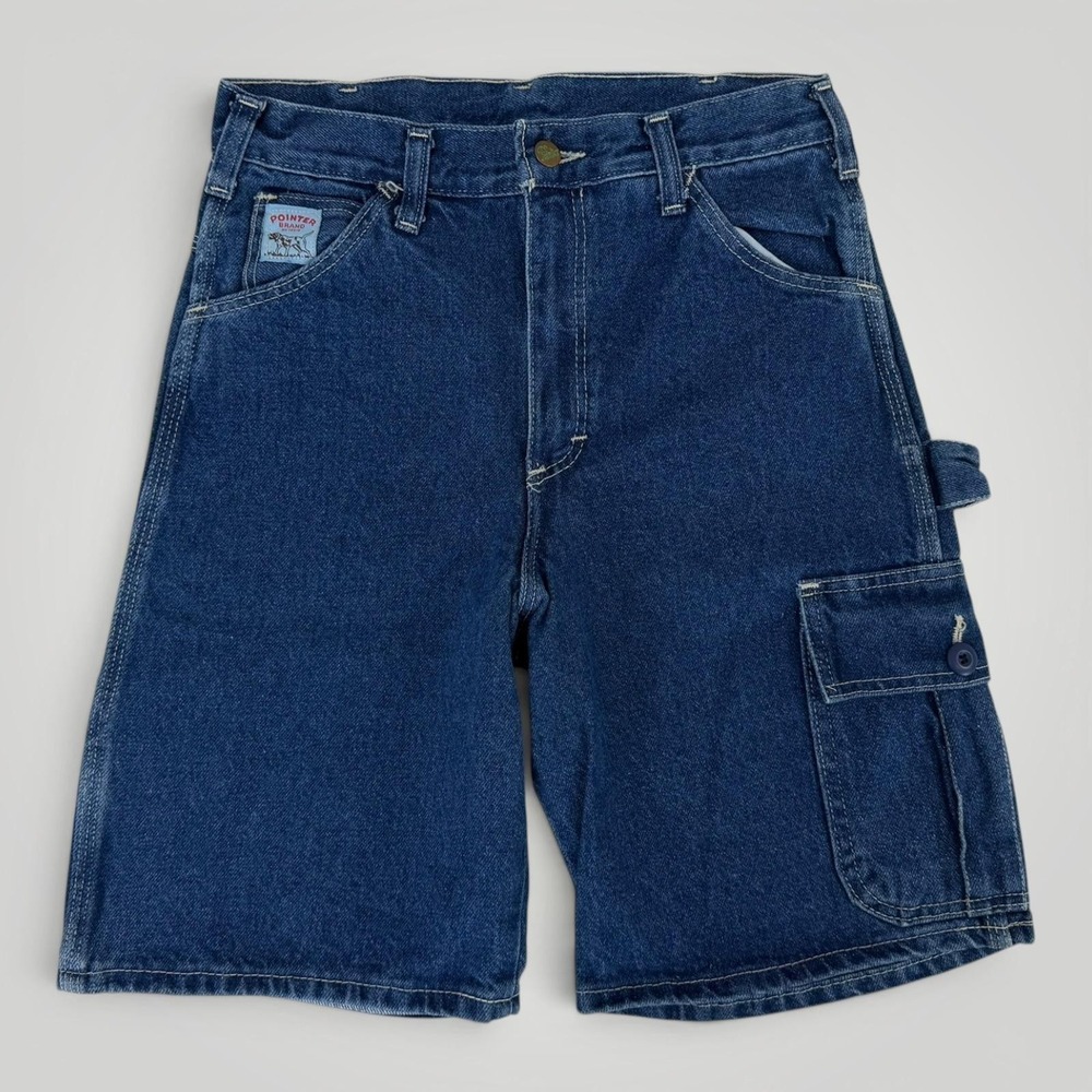 Vintage Pointer Brand Painter Shorts Mens 28‎ USA Made Denim Carpenter NWT
